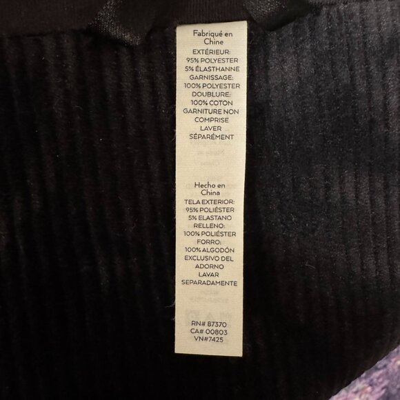 ALO Ribbed Velour Gold Rush Puffer Jacket - Black - Medium - Picture 13 of 13